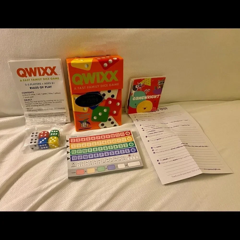 Qwixx A Fast Family Dice Game New with Tags